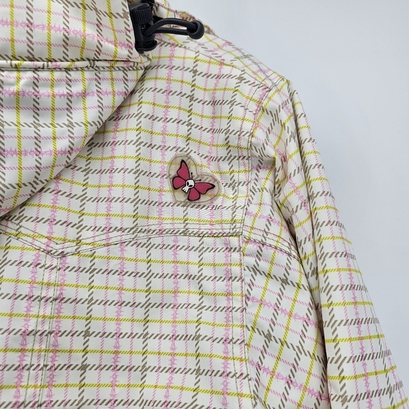 SNOWBOARD TURBINE Boardwear The Toxic State E408 Pink Plaid Girl's size large - Picture 7 of 12